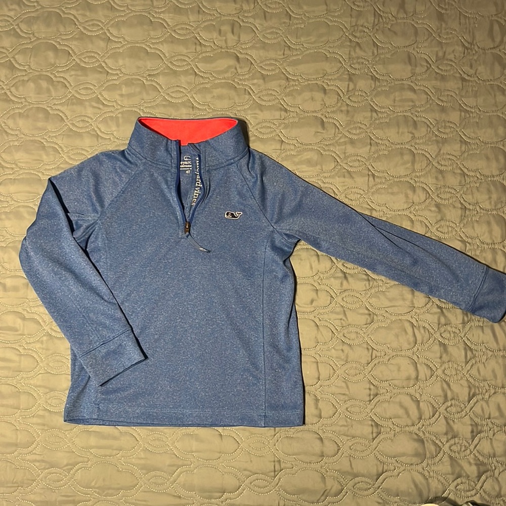 Little kid Vineyard Vines 4T quarter zip blue shirt